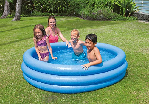 Intex 58446NP - Piscina hinchable 3 aros azul 168 x 38 cm, 581 litros