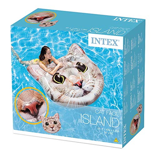 Intex 58784EU - Colchoneta Gato hiperrealista con asas