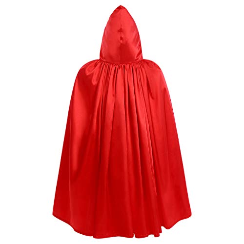 IWEMEK Disfraz de Caperucita Roja Vestido de Princesa tutú con Capa para Niña Bebe Infantil Disfraces de Carnaval Halloween Fiesta Cumpleaños Navidad Trajes Fancy Dress Up Rojo + Blanco 12-18 Meses