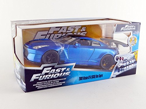 Jada Toys – 98271bl – Nissan GT-r35 – 2012 Ben Sopra – Fast and Furious – Escala 1/24 – Azul