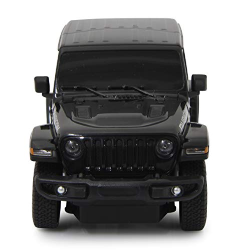 JAMARA Jeep Wrangler JL 405196 - Coche de Juguete (Escala 1:24, 27 MHz, Licencia Oficial, Aprox. 1 Hora de Tiempo de conducción a 9 km/h, Detalles Perfectamente imitados, Acabado