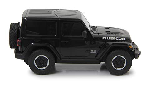 JAMARA Jeep Wrangler JL 405196 - Coche de Juguete (Escala 1:24, 27 MHz, Licencia Oficial, Aprox. 1 Hora de Tiempo de conducción a 9 km/h, Detalles Perfectamente imitados, Acabado