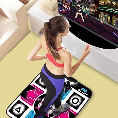 Jayehoze SHEDE Alfombrilla de Baile USB Alfombrilla de Juego Musical electrónica Computadora PC TV Videojuego Baile Step Dance Mat Pad Manta Amicable