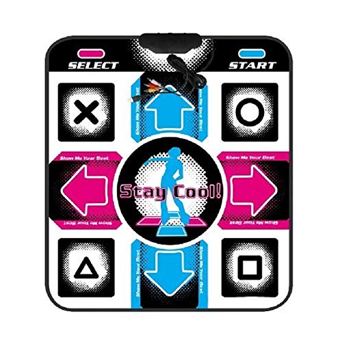 Jayehoze SHEDE Alfombrilla de Baile USB Alfombrilla de Juego Musical electrónica Computadora PC TV Videojuego Baile Step Dance Mat Pad Manta Amicable