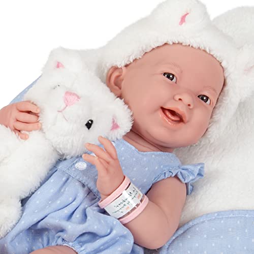 JC TOYS-La Newborn Muñeco bebé, Color Azul (18062)