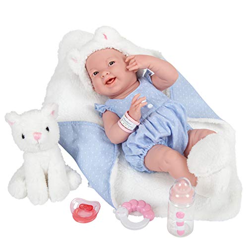 JC TOYS-La Newborn Muñeco bebé, Color Azul (18062)