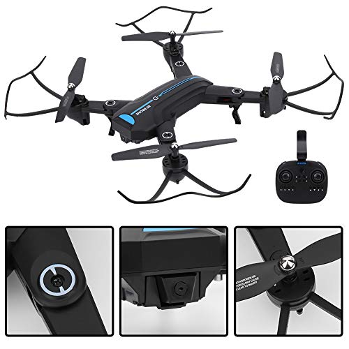 Jeankak A6 2,4 GHz Drone Plegable, 4 Ejes Posicionamiento GPS Mantener La Altitud Quadcopter Teledirigido del AbejóN, Retroceso Inteligente Drone Ultraligero para Principiantes