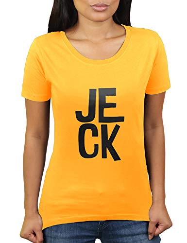 Jeck – Disfraz de carnaval – Camiseta de mujer de KaterLikoli oro amarillo S