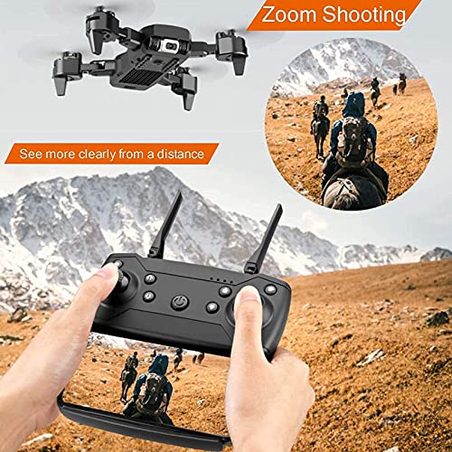 JHGF Drones con cámara para niños Drone de Juguete Regalos para Adolescentes Drone pequeño con 120 Grados FPV Cámara Dual RC Quadcopter con Estuche