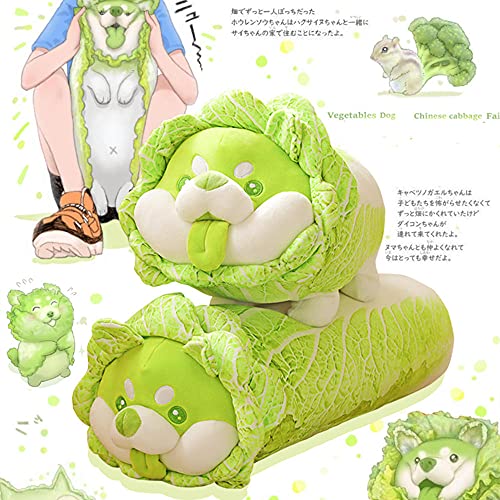 JinwoRyeahs, Animales De Peluches Kawaii，Verduras Dog, Juguete De Peluche De Cachorros, Juguetes Mimados, Almohada De Dibujos Animados De Verduras，Kawaii Decoracion，MuñEcas，Funko Pop Anime-A_55 cm