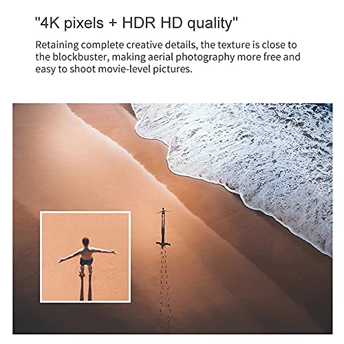 JJDSN Drone with Camera Drone with 4K Camera, 20 Mins Flight Time, 5X Digital Zoom, GPS 5G WiFi, Altitude Hold, Follow-Me, Smart Follow, Auto Return Home, Brushless Motor, for Children, Adults, An