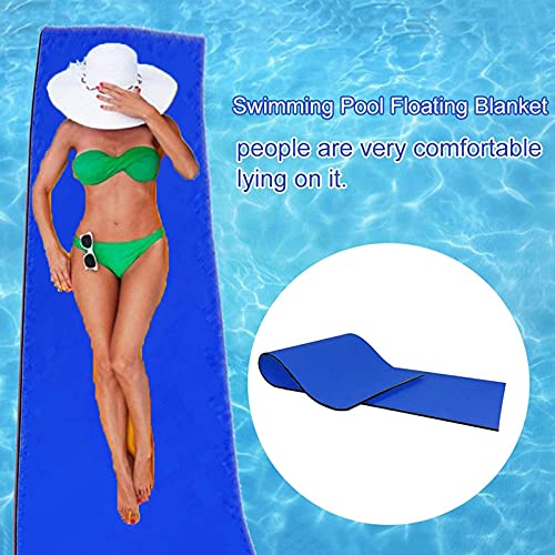 Jjsm Manta De Agua Flotante para Piscina Infantil, Cama Flotante De Espuma para Piscina, Tapete Flotante De Agua Suave Y CóModo, Isla Flotante Enrollable para Piscina, Lago, OcéAno