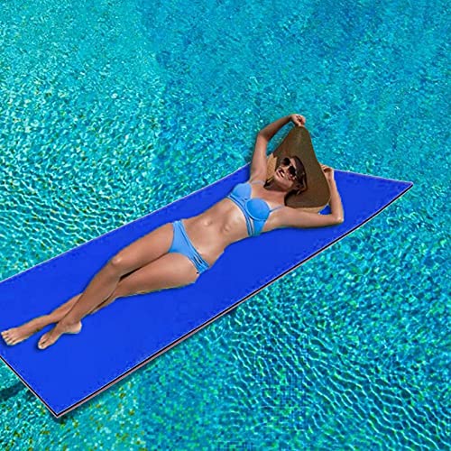 Jjsm Manta De Agua Flotante para Piscina Infantil, Cama Flotante De Espuma para Piscina, Tapete Flotante De Agua Suave Y CóModo, Isla Flotante Enrollable para Piscina, Lago, OcéAno