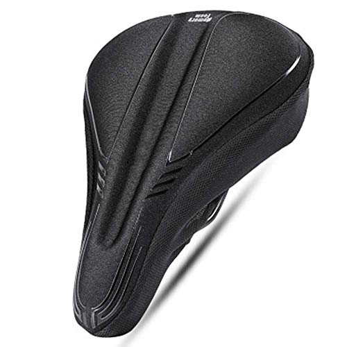 JKUNYU Asiento sillín de la bici Comfort Hombres Mujeres Fit Compatible with la bicicleta estática y las bicis al aire libre Compatible with mujer Hombre Montaña Ruta de bicicleta de ejercicios (Color