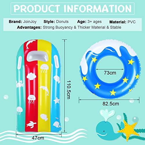 JoinJoy Flotador Hinchable para Niños Juguetes Anillo de la natación Donut Colchoneta Piscina Hamaca Inflable Juegos Acuáticos De Verano