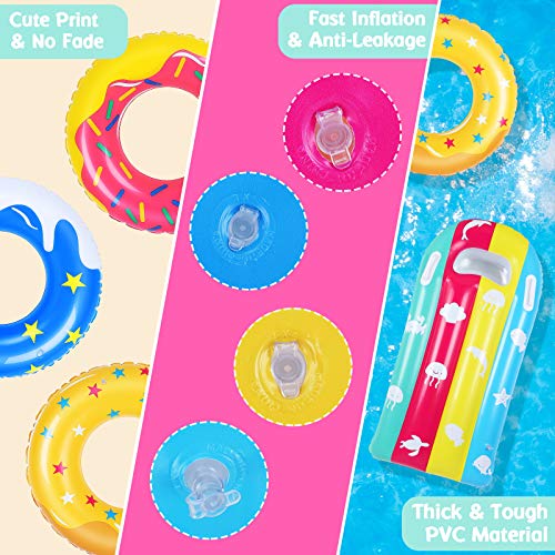 JoinJoy Flotador Hinchable para Niños Juguetes Anillo de la natación Donut Colchoneta Piscina Hamaca Inflable Juegos Acuáticos De Verano