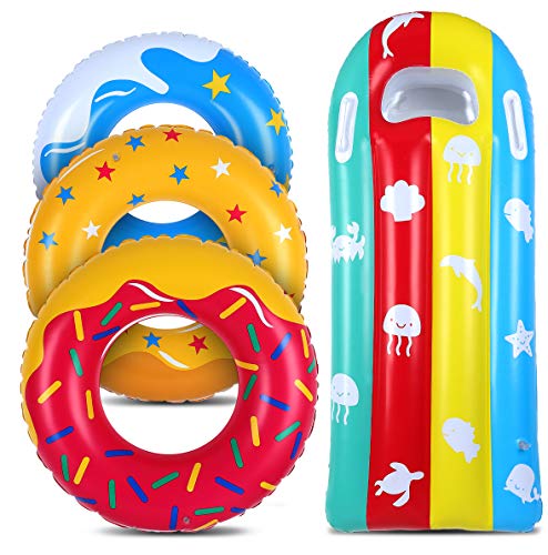 JoinJoy Flotador Hinchable para Niños Juguetes Anillo de la natación Donut Colchoneta Piscina Hamaca Inflable Juegos Acuáticos De Verano