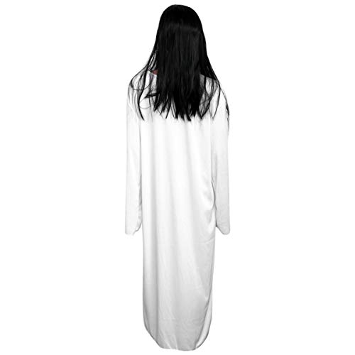 jojofuny 1 Pieza de Disfraz de Fantasma de Halloween Vestido de Novia Fantasma de Miedo Disfraz de Horror de Halloween Traje de Zombie para Estudiantes de Mujeres