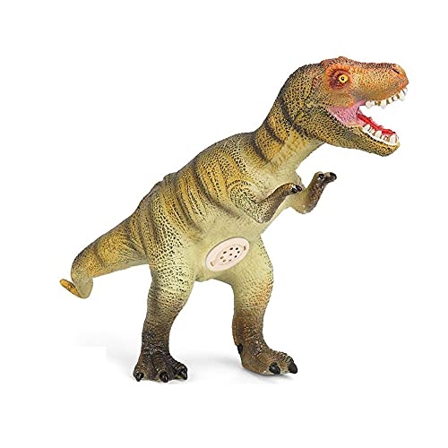 JOKFEICE Juguetes de Dinosaurios Figura de Dinosaurio Realista de Vinilo de tiranosaurio Rex con Sonido Proyecto de Ciencia Juguetes educativos Regalo de cumpleaños(Relleno de algodón)