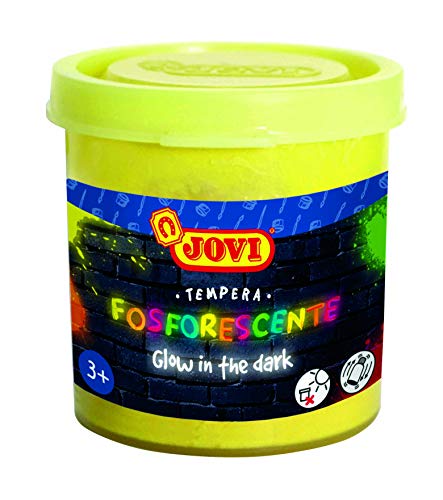 Jovi - Pack de 4 botes de témpera fosforescente, multicolor, 55 mililitros (504)