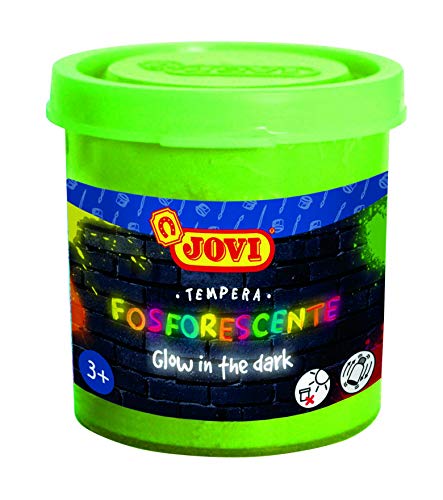 Jovi - Pack de 4 botes de témpera fosforescente, multicolor, 55 mililitros (504)