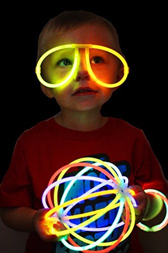 JOYIN 200 Pulseras Luminosas Fluorescentes 468pcs Barras Luminosas Collares Gorra Gafas Pendientes Pulseras Glow Palo de luz Partido 7 Colores Tubos Fluorescentes