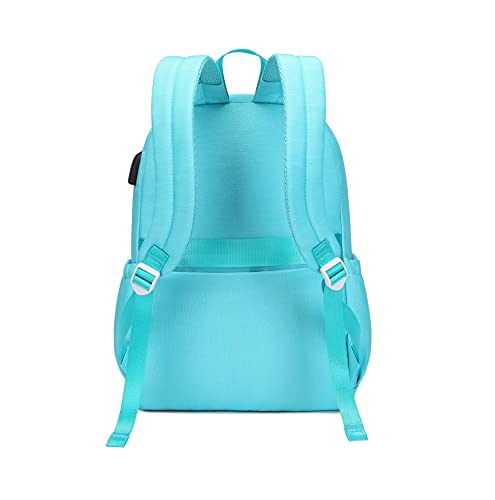 Joymoze Amplia Mochila Escolar de Moda con Orejas de Gato para niñas Azul