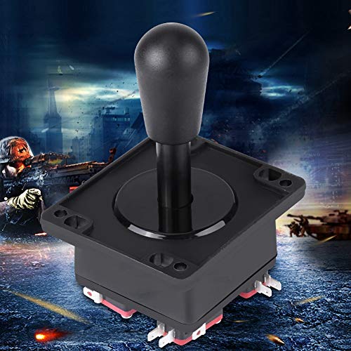 Joystick Arcade, Joystick Arcade Negro Estilo Americano de Alta sensibilidad, Joystick Arcade de operación de 8 Formas con microinterruptor para Piezas de Repuesto de Bricolaje