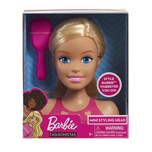 JP Barbie JPL63416 Barbie Mini Styling Head-Blonde, Multicolor