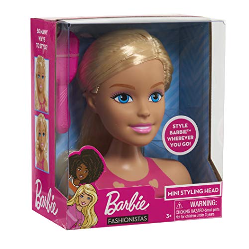 JP Barbie JPL63416 Barbie Mini Styling Head-Blonde, Multicolor