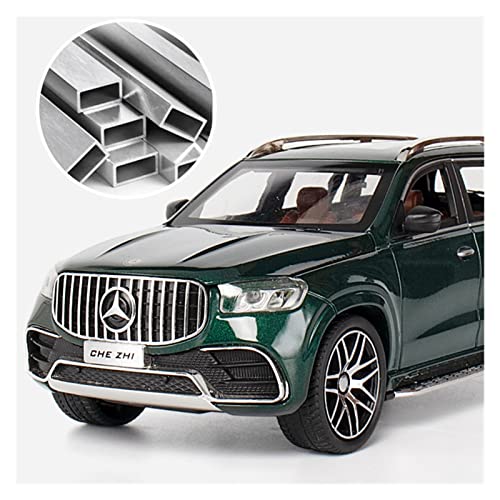 JPJBY 1:24 para Mercedes-Benz GLS AMG G63 Simulación De Aleación Modelo De Coche Niños Juguete Colección De Regalo Joyería Modelo Coche fundición presión (Color : Green)