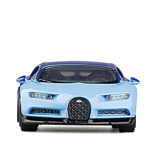 JPJBY 1:64 para Bugatti Chiron 2019 Modelo Coche Aleación Juguete Decoración Vehículo Juguete Bolsillo Regalo Vacaciones Modelo Coche fundición presiónresión (Color : Azul)