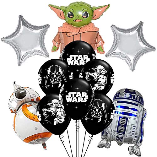 JPYH Decoración de cumpleaños de Decoraciones para Fiesta De CumpleañOs con Tema Globos De Star Wars Suministros para Fiestas Temáticas de Juego para Niños