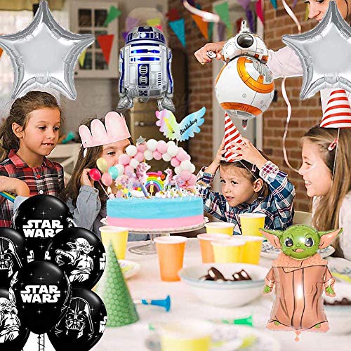 JPYH Decoración de cumpleaños de Decoraciones para Fiesta De CumpleañOs con Tema Globos De Star Wars Suministros para Fiestas Temáticas de Juego para Niños