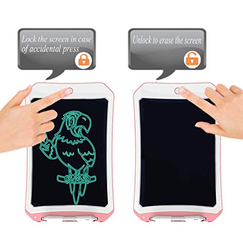 JRD&BS WINL8.5” Writing Tablet For Kids Toys,Tablero De Dibujo A Color para Niños,Juguetes para Niños De 4-8 Años, Cumpleaños para Niños De 3-12 Años, Rosa01 D