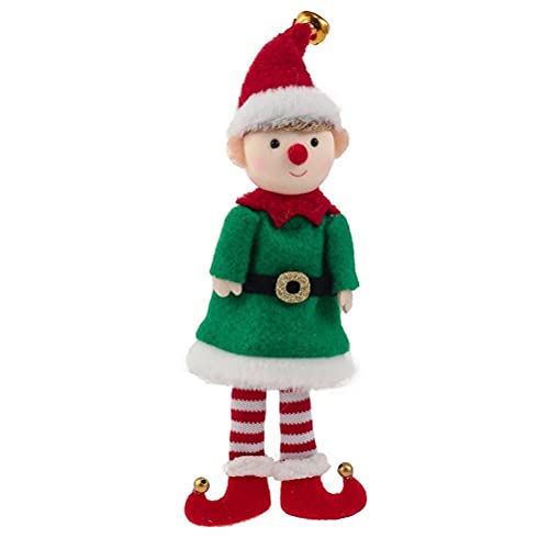 JTLB Elfo navideño invita a Santa Elf muñeca Colgando decoración de la Fiesta de Navidad decoración navideña muñeca Juguetes para niños