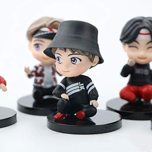 Juego de 7 figuras Pop Bulletproof Boy Scouts BTS (PVC), figuras en forma de personajes de BTS (B)