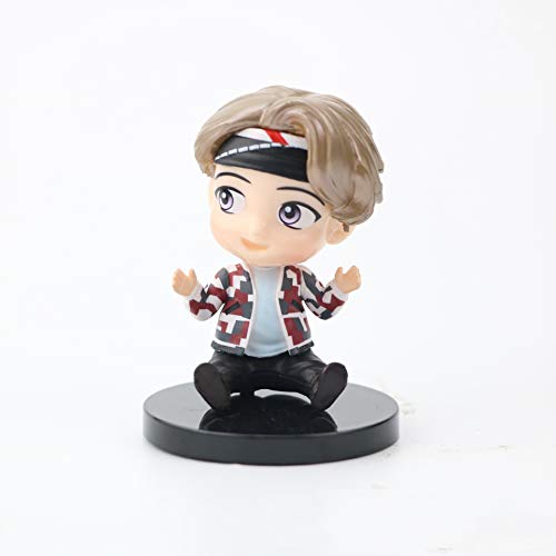 Juego de 7 figuras Pop Bulletproof Boy Scouts BTS (PVC), figuras en forma de personajes de BTS (B)