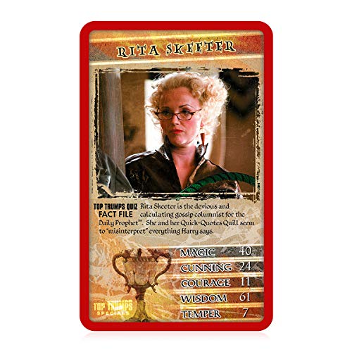 Juego de Cartas Especiales de Harry Potter y el cáliz de Fuego Top Trumps