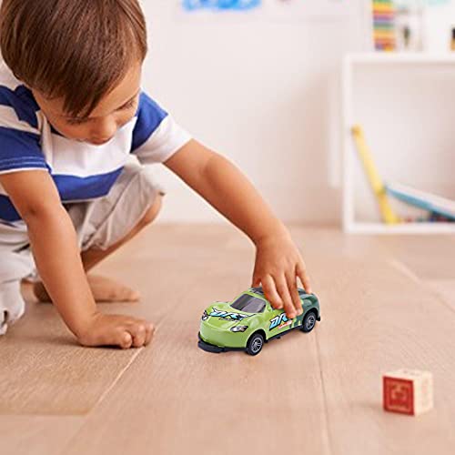 Juego de coches de juguete de rueda libre de metal fundido Mini descapotables de carreras, camiones, vehículos de juguete, juego de coches para niños, Toddlers, niños y niñas