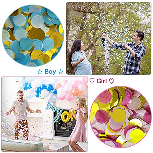 Juego de decoración fiesta revelación género bebé, globo de revelación de género de niña o niño con confeti, globo de lámina de bebé, pancarta de niño o niña, decoración para baby shower