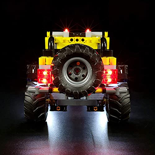 Juego de Luces LED para el Modelo de Bloques de construcción Lego 42122, Juego de Luces LED Compatible con Lego Technic Jeep Wrangler 42122 - Solo luz, sin Modelo Lego