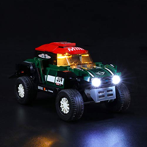 Juego de luces LED para Lego 75894 Speed Champions 1967 Mini Cooper S Rally y 2018 Mini John Cooper Works Buggy Building Buggy Model - Kit de luces compatible con Lego 75894 (no incluye el modelo)