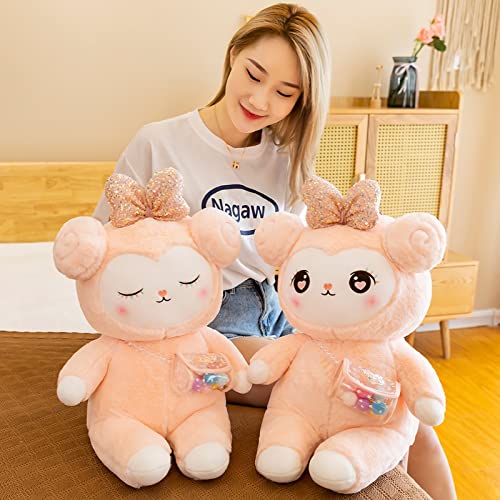 Juguete De Peluche De Alpaca Rosa, Máquina De Muñeca De Cordero En La Nube, Almohada De Muñeca, Almohada para El Hogar, Almohada para Niños, Muñeca De Peluche, Almohada para Dormir