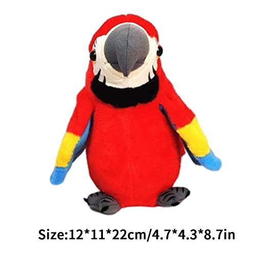 Juguete De Peluche De Loro Eléctrico, Hablando De Loro Grabación De Juguetes De Animales Hablando De Peluche Pájaro Pájaro Pájaro Pájaro Peluche Juguetes De Peluche Hablando Repeticiones(sin Batería)