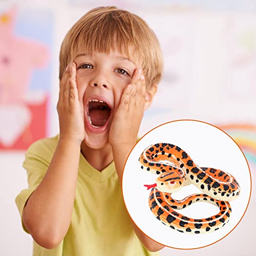 Juguete de serpiente falso como un verdadero modelo de serpiente para soper Accesorios de jardín modelo de PVC elástico para Halloween Accesorios de fiesta familiar de oficina