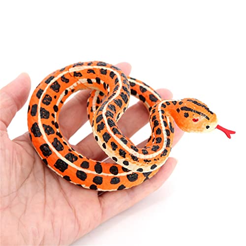 Juguete de serpiente falso como un verdadero modelo de serpiente para soper Accesorios de jardín modelo de PVC elástico para Halloween Accesorios de fiesta familiar de oficina