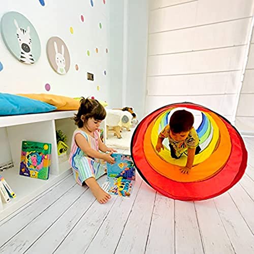 Juguete de Tiendas de Túnel Juguetes De Túnel para Niños De Interior Y Exterior De 180 Cm, Los Túneles Emergentes De Colores Se Utilizan para Equipos De Entrenamiento Físico para Juegos Multijugador