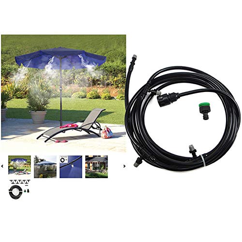 JUGUETE F Kit Nebulizadores Terrazas, Sistema Nebulizacion Exteriores Jardin Pergola, Difusor Agua Terraza (15M) Jardin DIY Enfriamiento Nebulizadores Niños Diversión Al Aire