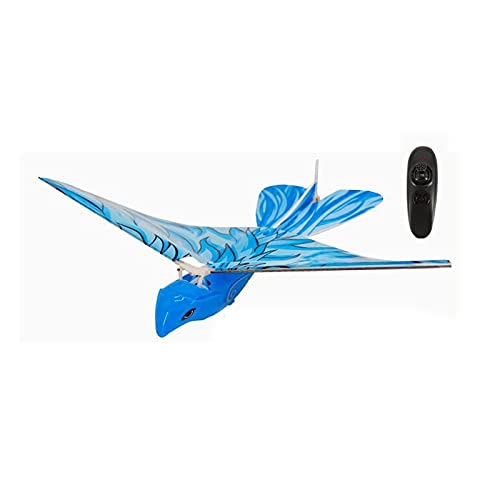 Juguete Volador con Control Remoto - Se ve y Vuela como un Pájaro Real - Gran Juguete RC de Inicio para Niños y Niñas - Recarga USB,Sky Blue